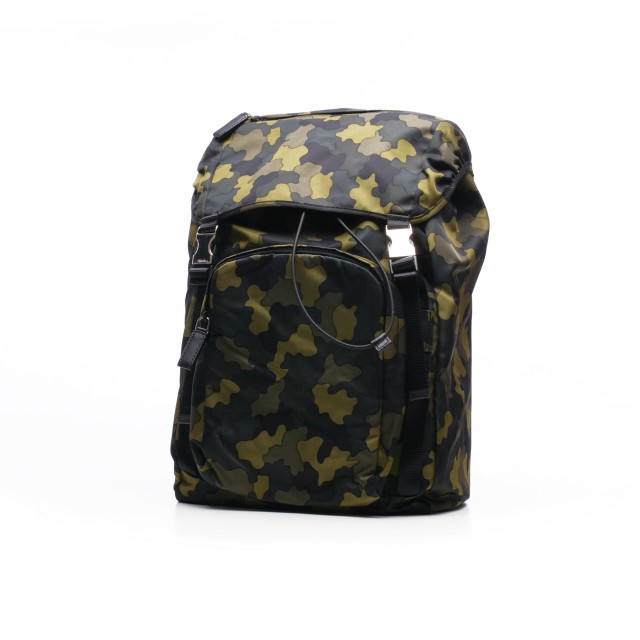 Prada Tessuto Stampat Camouflage Backpack